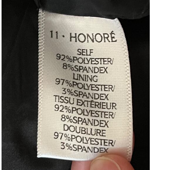 11 Honore dress black Adeline One shoulder size 12 - Picture 7 of 8